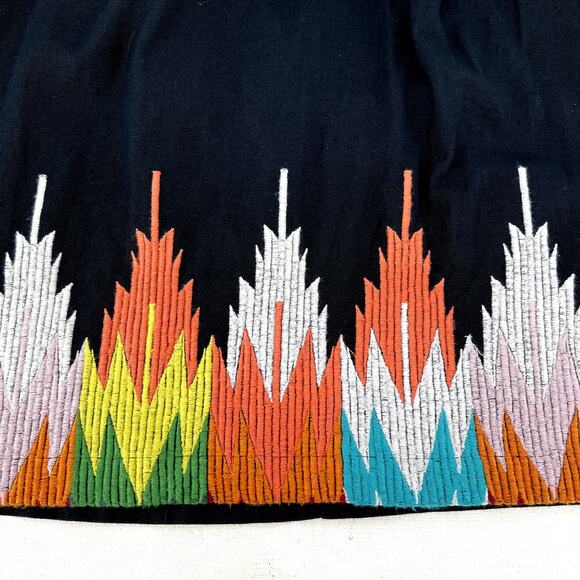 Anthropologie Judith March Embroidered Mini Fit + Flare Dress sz Small - Picture 6 of 9